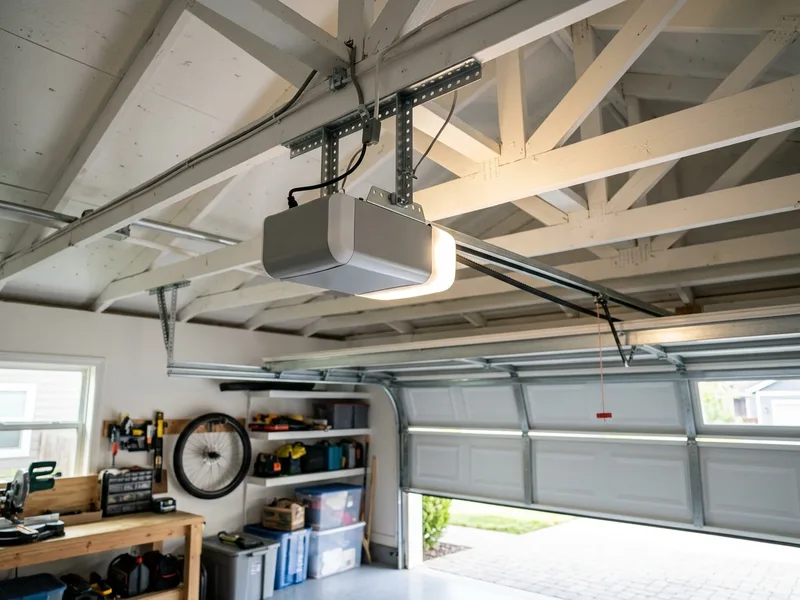 After: New LiftMaster belt drive opener installed in Lincoln Square Chicago